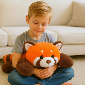 Mushymallow 20-inch weighted panda plush suitable for display.