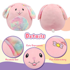 Mushymallow giant bunny pillow ready for cuddling and lounging.