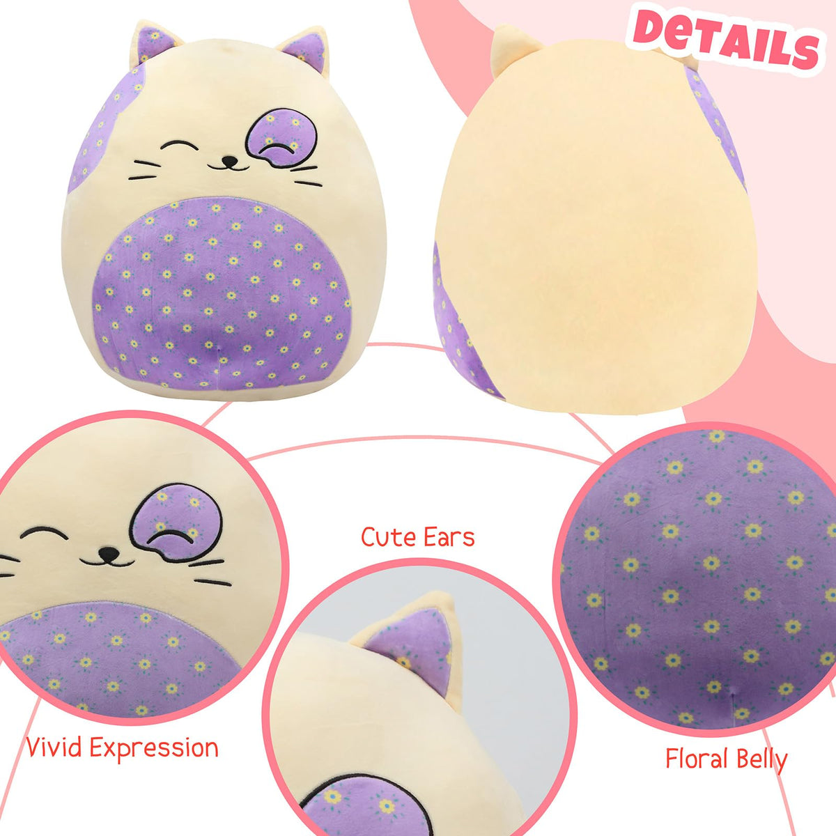 Mushymallow giant cat pillow ready for relaxing cuddles and naps