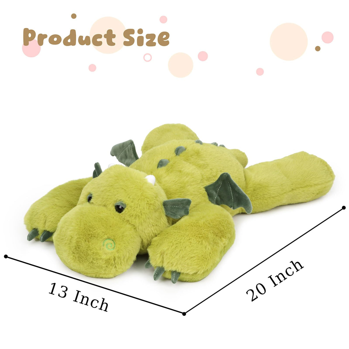 Mushymallow soft plush green dragon face close-up highlighting cozy texture.