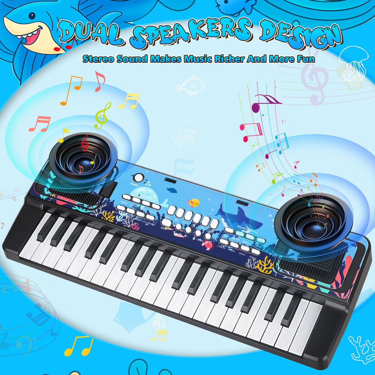 MusicForset battery or USB power offers flexible play options.