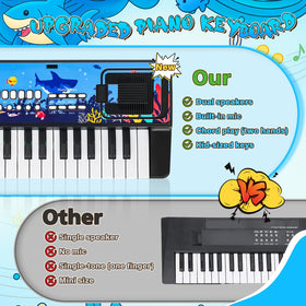 MusicForset built-in microphone enables sing-alongs and performances.
