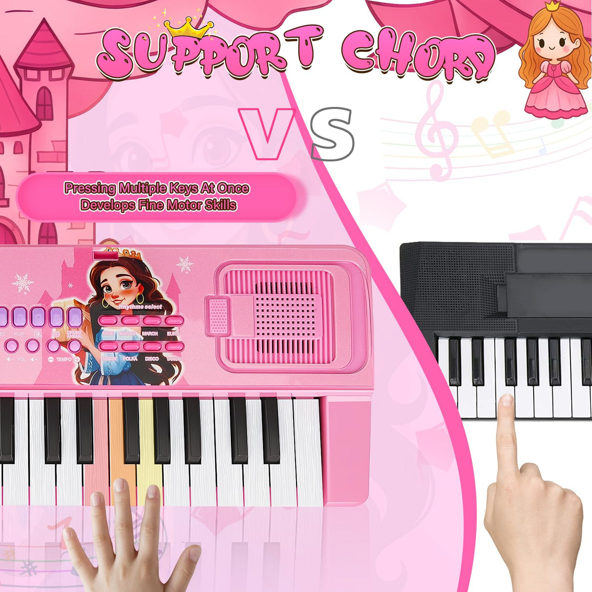MusicForset piano supports chord play to boost coordination
