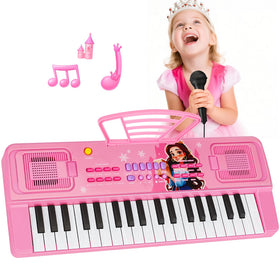 MusicForset upgraded 37-key kids piano with microphone for imaginative play