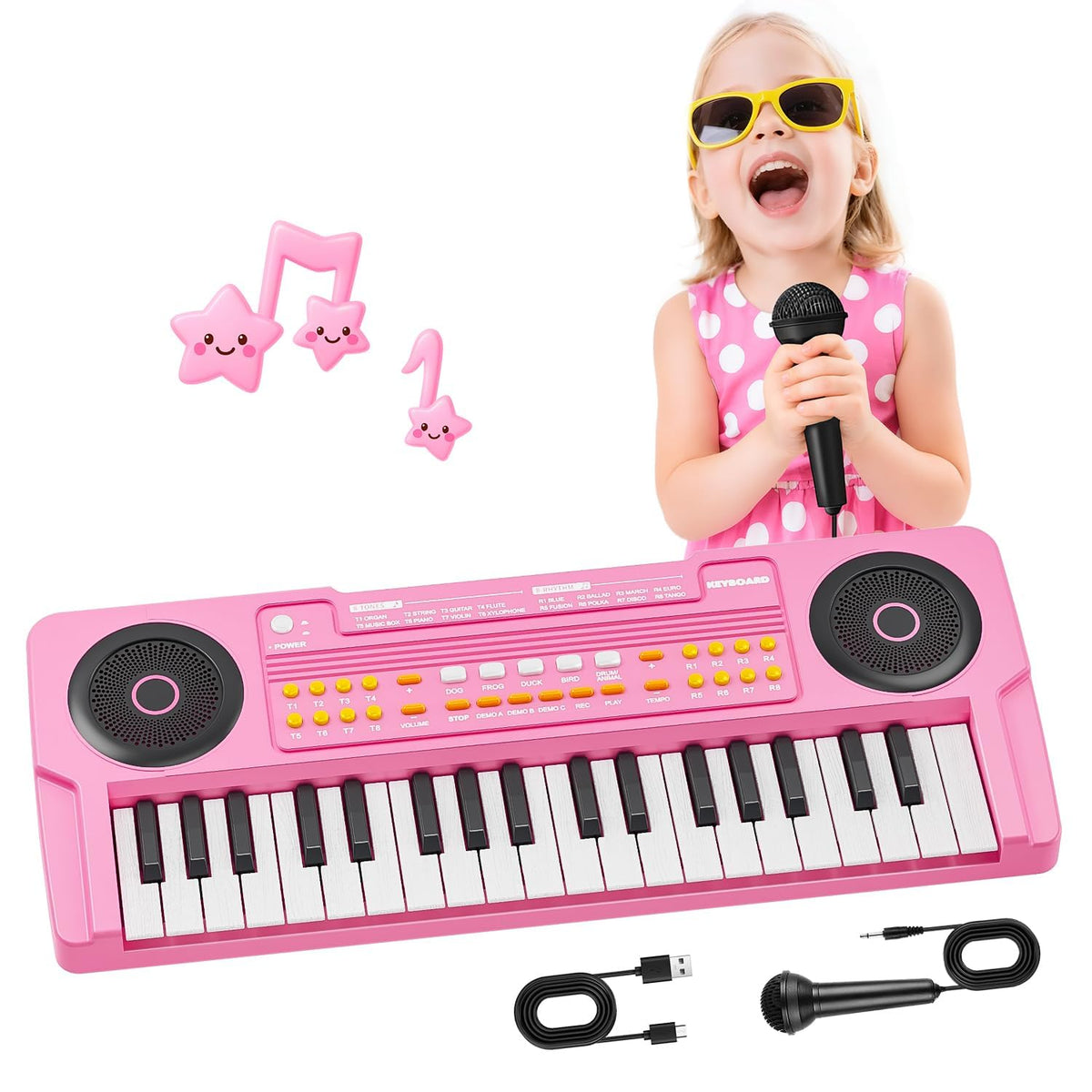 MusicForset upgraded 37-keys piano for curious kids' musical exploration