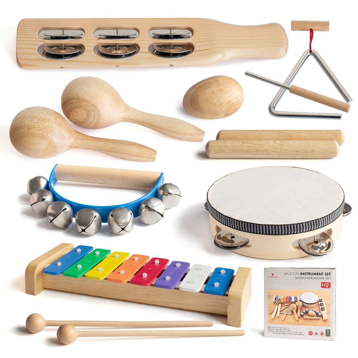 MusicCube wooden xylophone for toddlers enhances early rhythm exploration