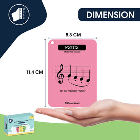 MUSO flash cards with rings for easy organization