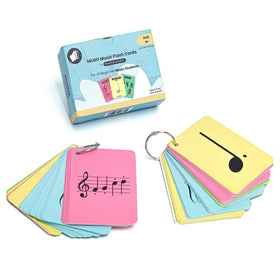 MUSO music flash cards cover with pastel colors for beginners