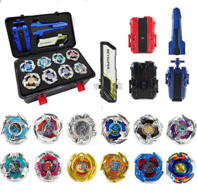 MUSTYBELT Battling Top Set front view shows durable tops for long-lasting play