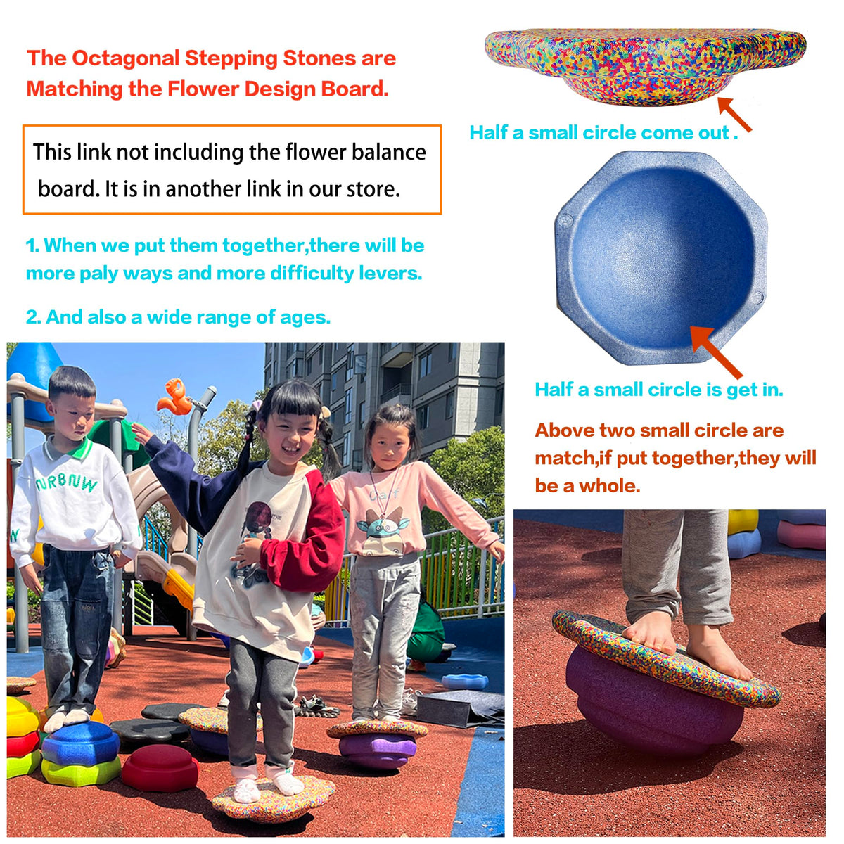 Mutasui lightweight stepping stones show portability and durable EPP construction for safe play.