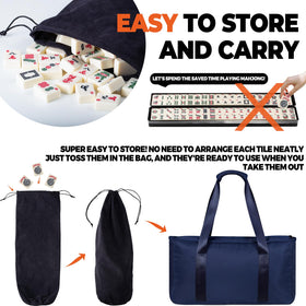 MUTEX blue carrying bag enables portable, stylish travel and storage.