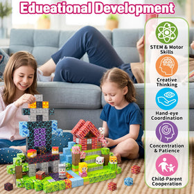 MUUHU colorful magnetic cubes for vibrant building and learning