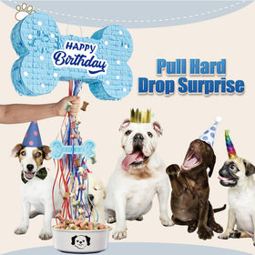 MUWOOB dog bone pinata ribbons decor boosts party atmosphere