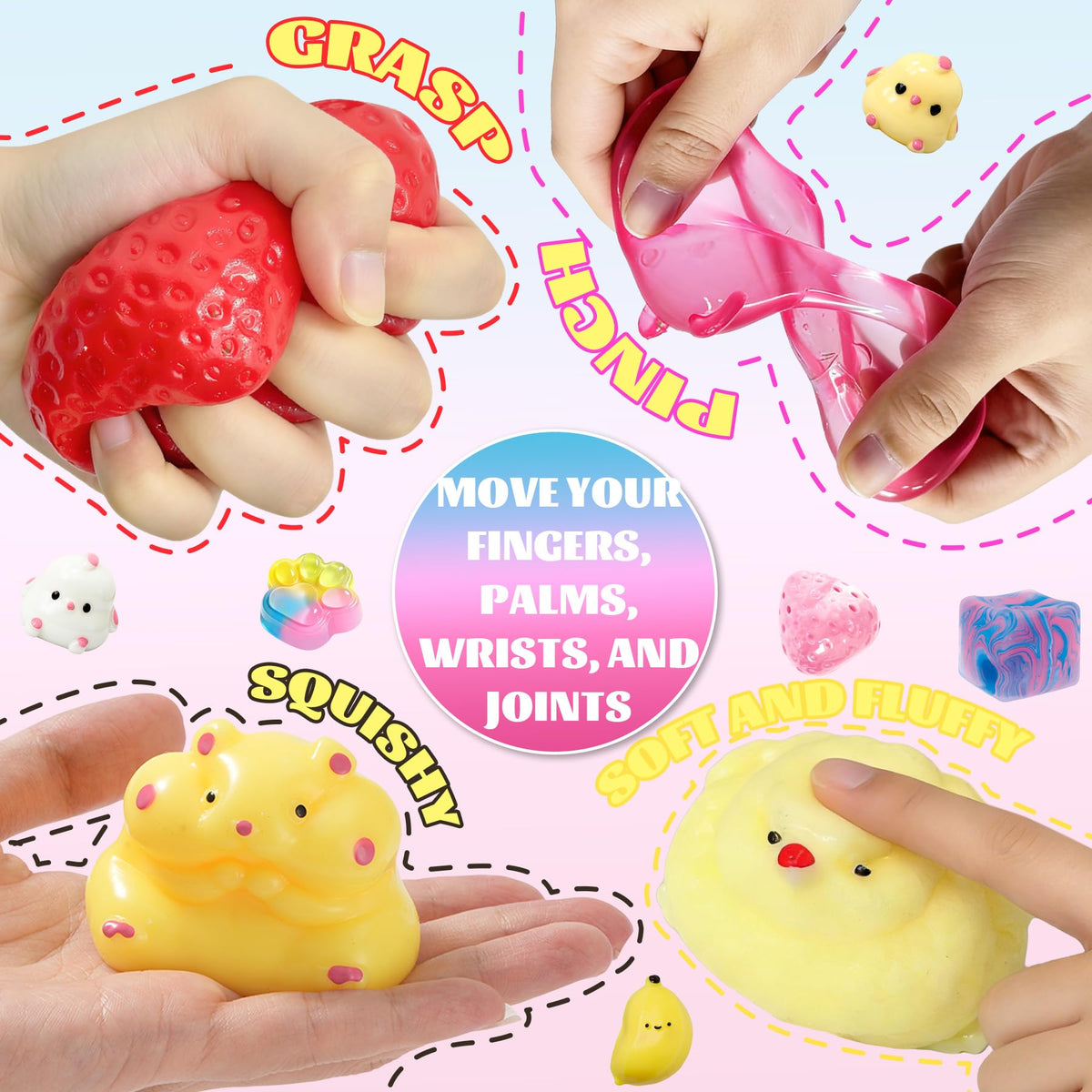Muxiziu Taba Squishies Kit hamster squishy ideal as desk companion