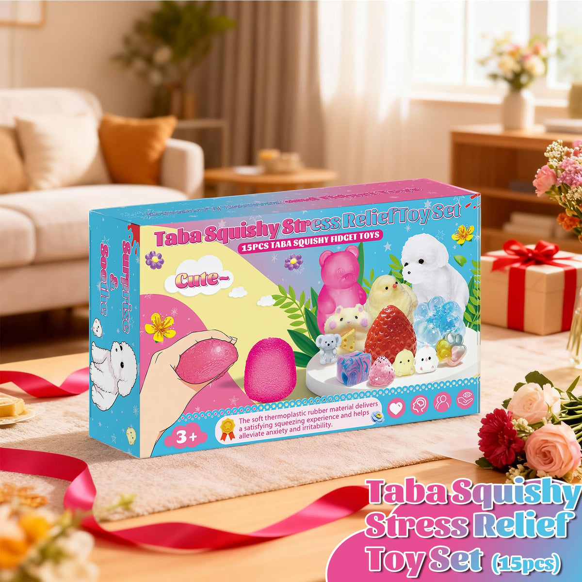 Muxiziu Taba Squishies Kit penguin squishy charming desk decor and stress relief
