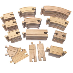 MUYUTOY wooden train track gift set ideal for birthdays and holidays