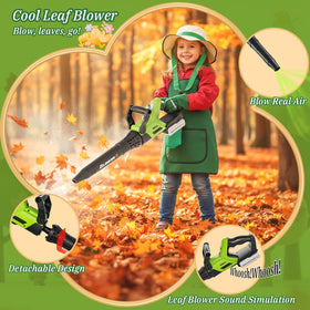 MUZREES Upgraded Kids Tool Set chainsaw focus supports role play and hand-eye coordination