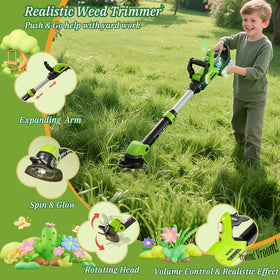 MUZREES Upgraded Kids Tool Set gloves focus for safe pretend gardening tasks