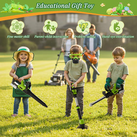 MUZREES Upgraded Kids Tool Set leaf blower focus promotes creative play and spatial awareness