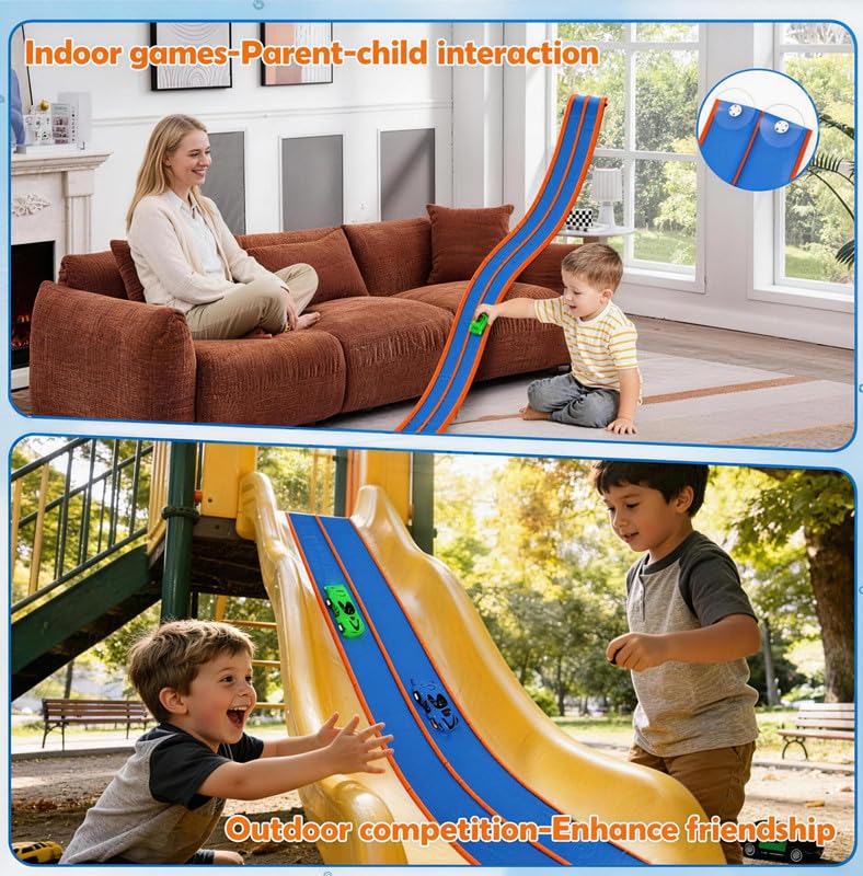 Mvishev Flex Track Spiral Design enables dynamic turns during play