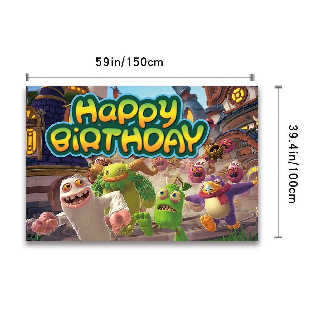 MVMVMVV monster cake topper adds playful height to desserts.