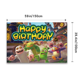 MVMVMVV monster cake topper adds playful height to desserts.
