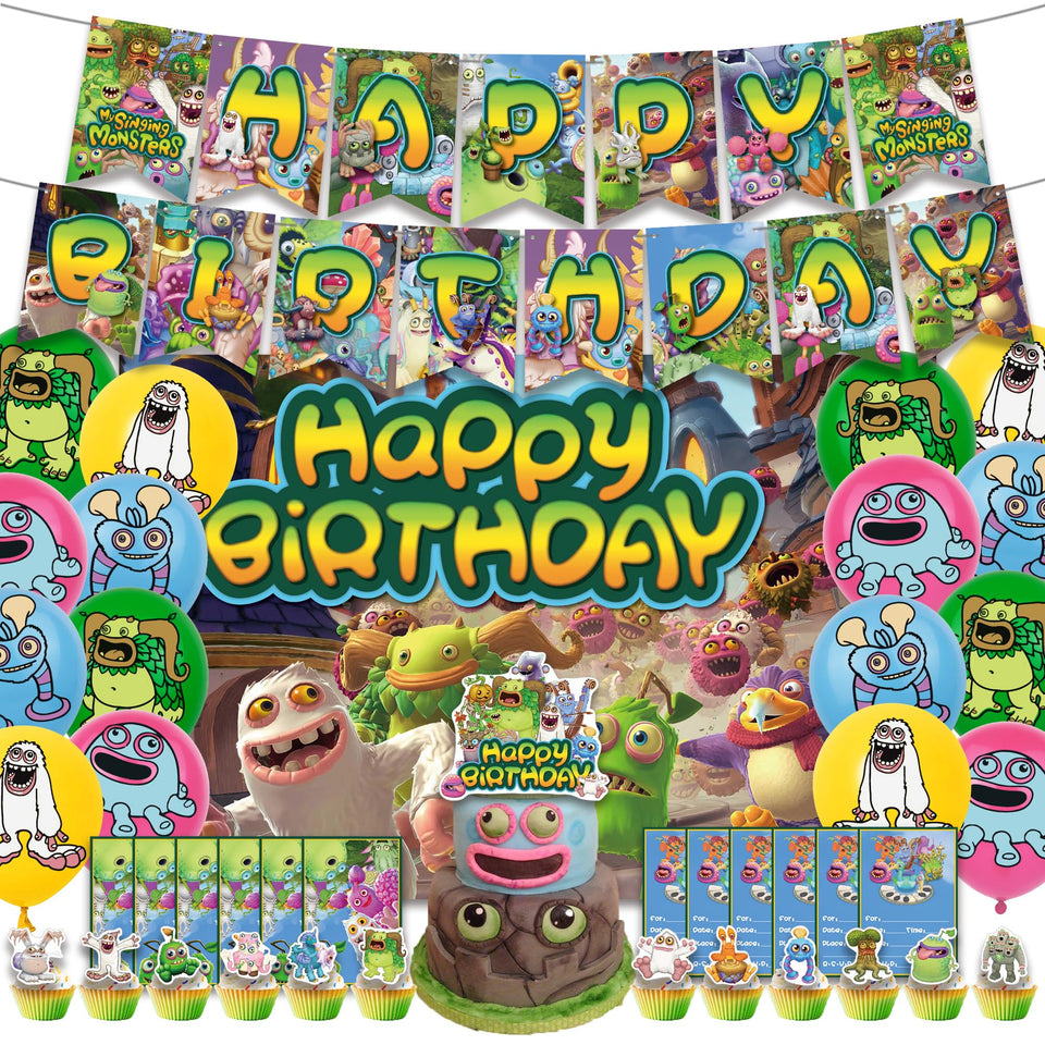 MVMVMVV monster cupcake toppers add colorful flair to treats and photos.