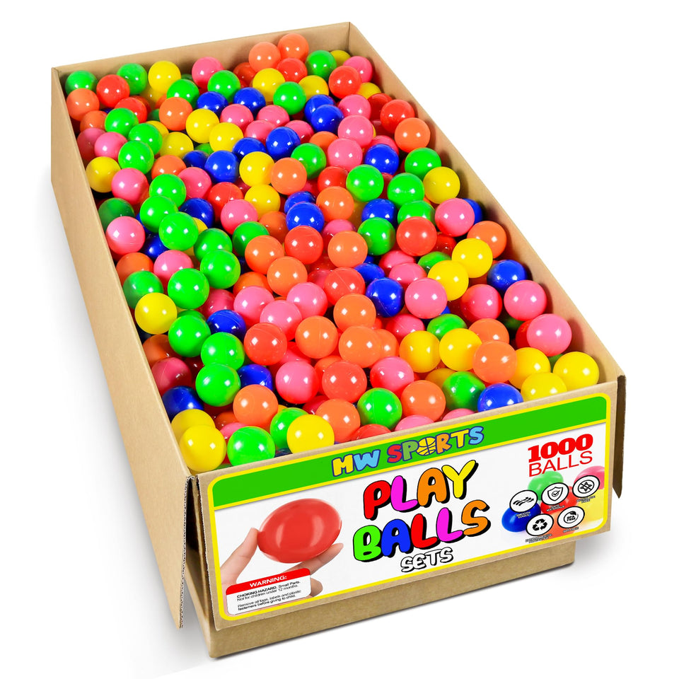 MW SPORTS ball pit balls carton in bright colors ideal for home pits