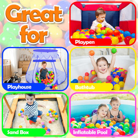 MW SPORTS durable plastic ball pit balls withstand hours of play.