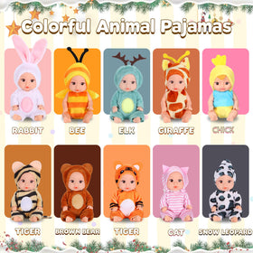Assorted handmade animal outfits for MXSYSHYJ dolls