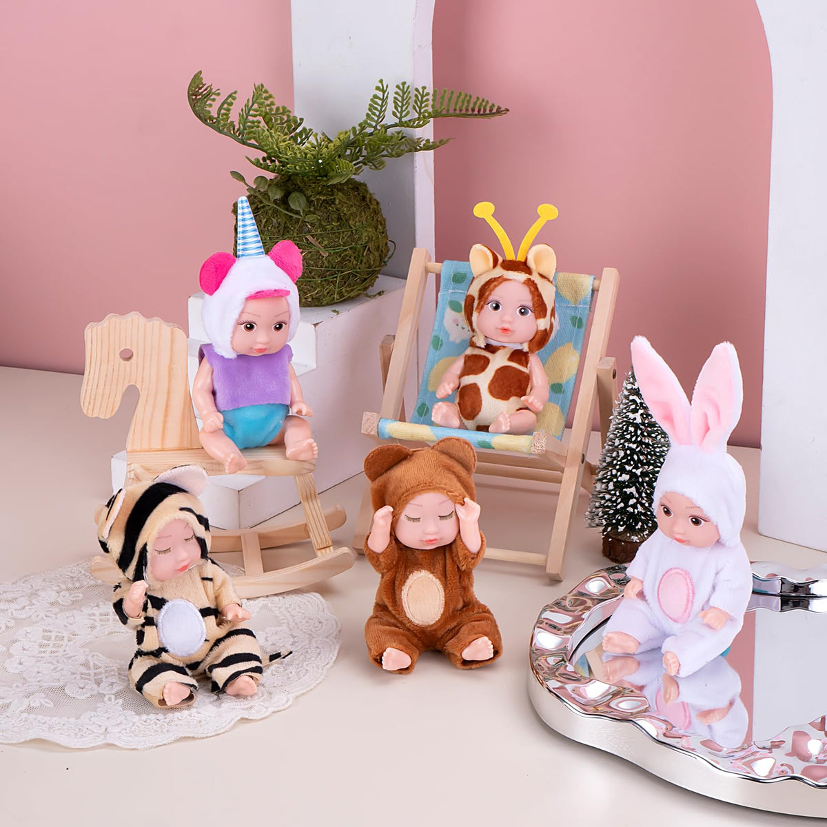 MXSYSHYJ ready-to-gift mini doll set ideal for holidays