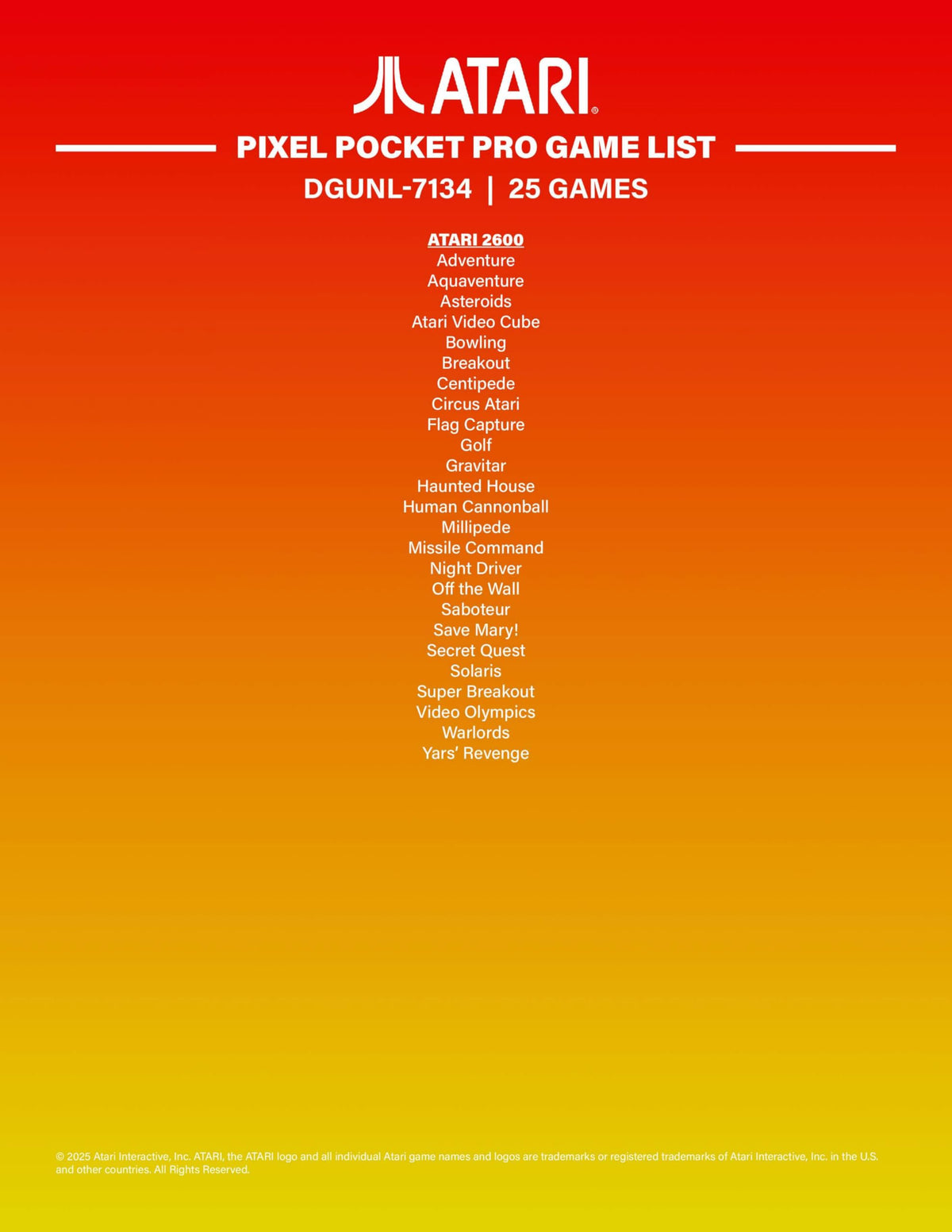 My Arcade Atari Pixel Pocket Pro keychain design enables portable play anywhere.