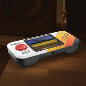 My Arcade Atari Pocket Player Pro display close-up highlights vibrant 2.75-inch color screen