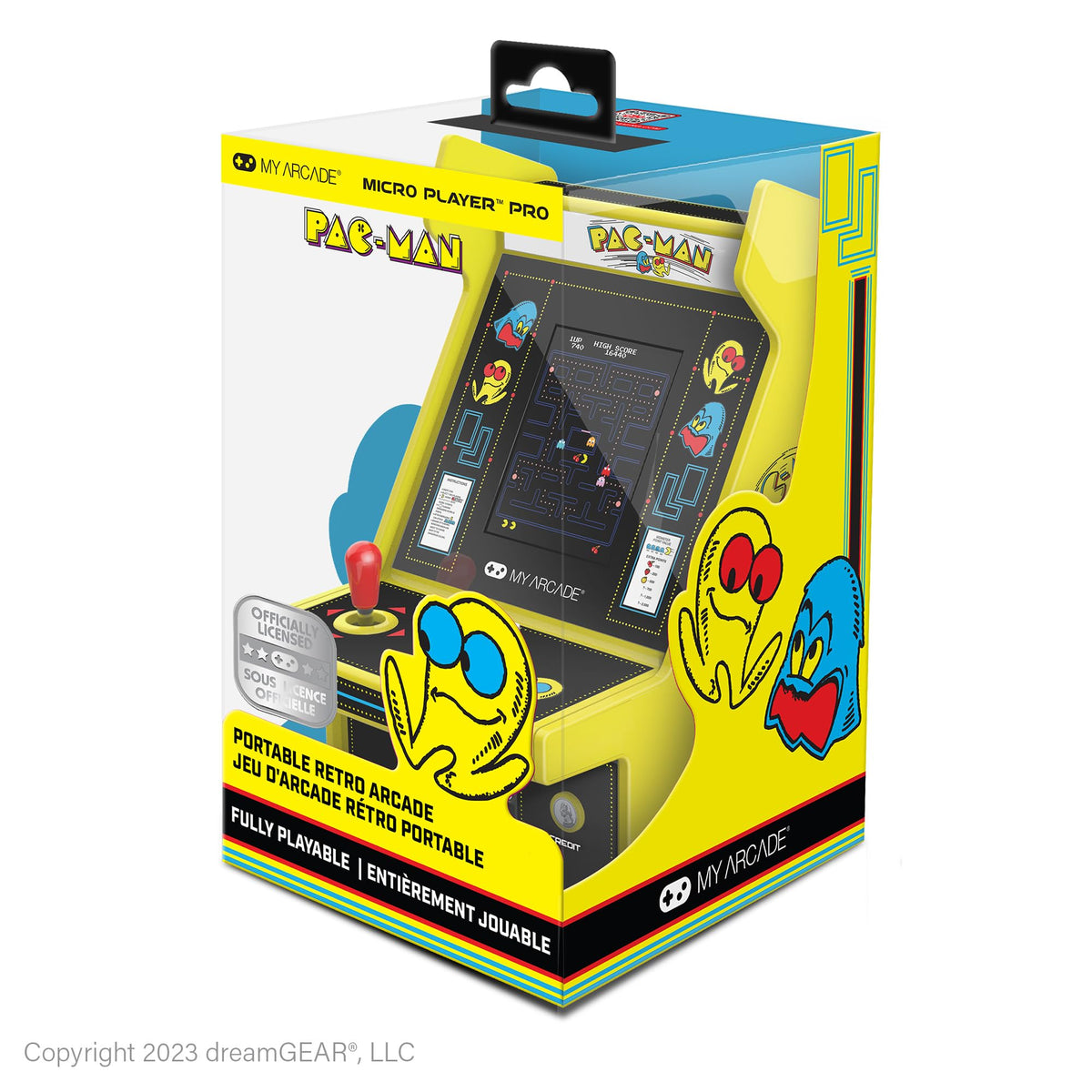My Arcade Pac-Man Micro Player Pro controls support precise maze navigation.