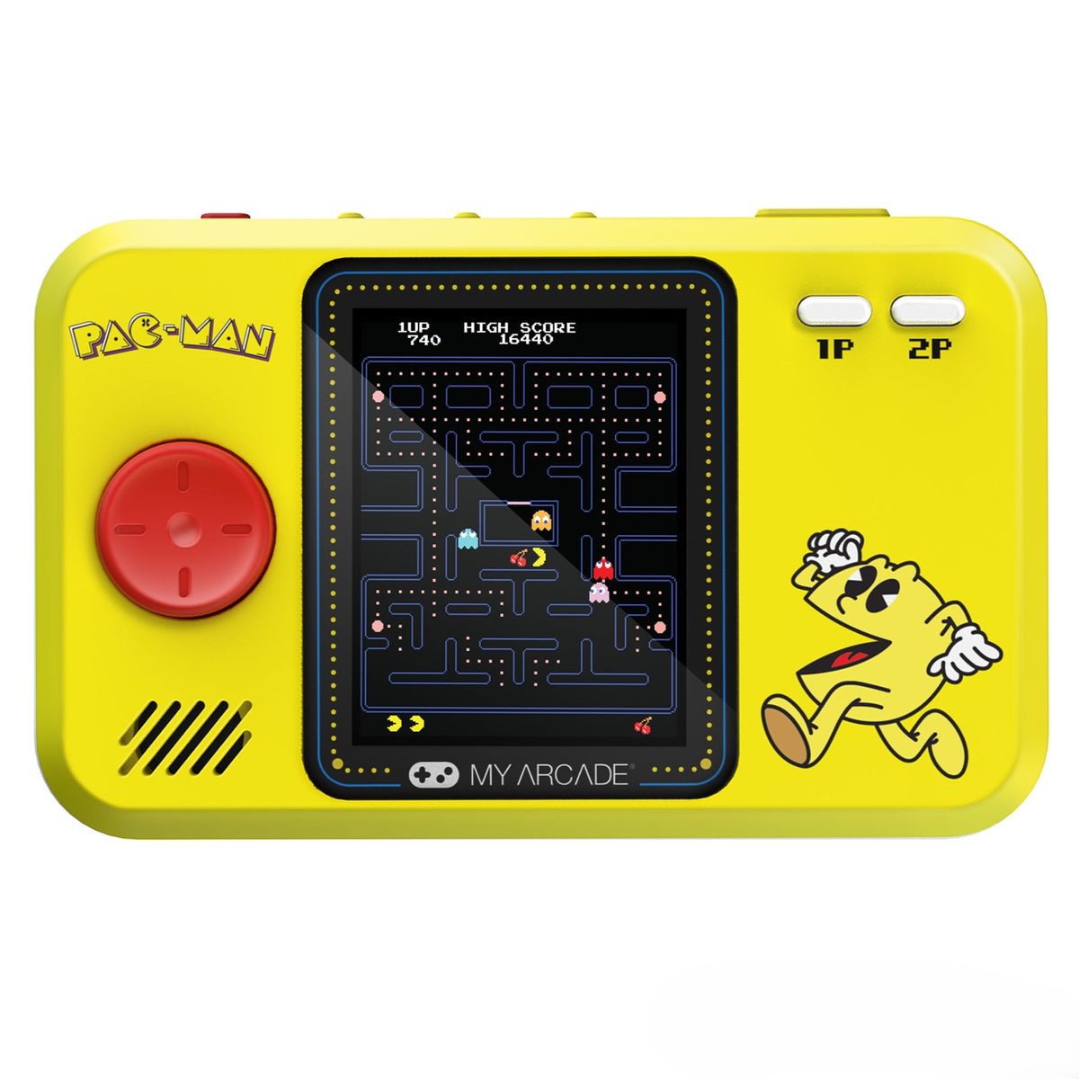 My Arcade Pac-Man Pocket Pro 2.75-inch display shows authentic retro visuals on the go.