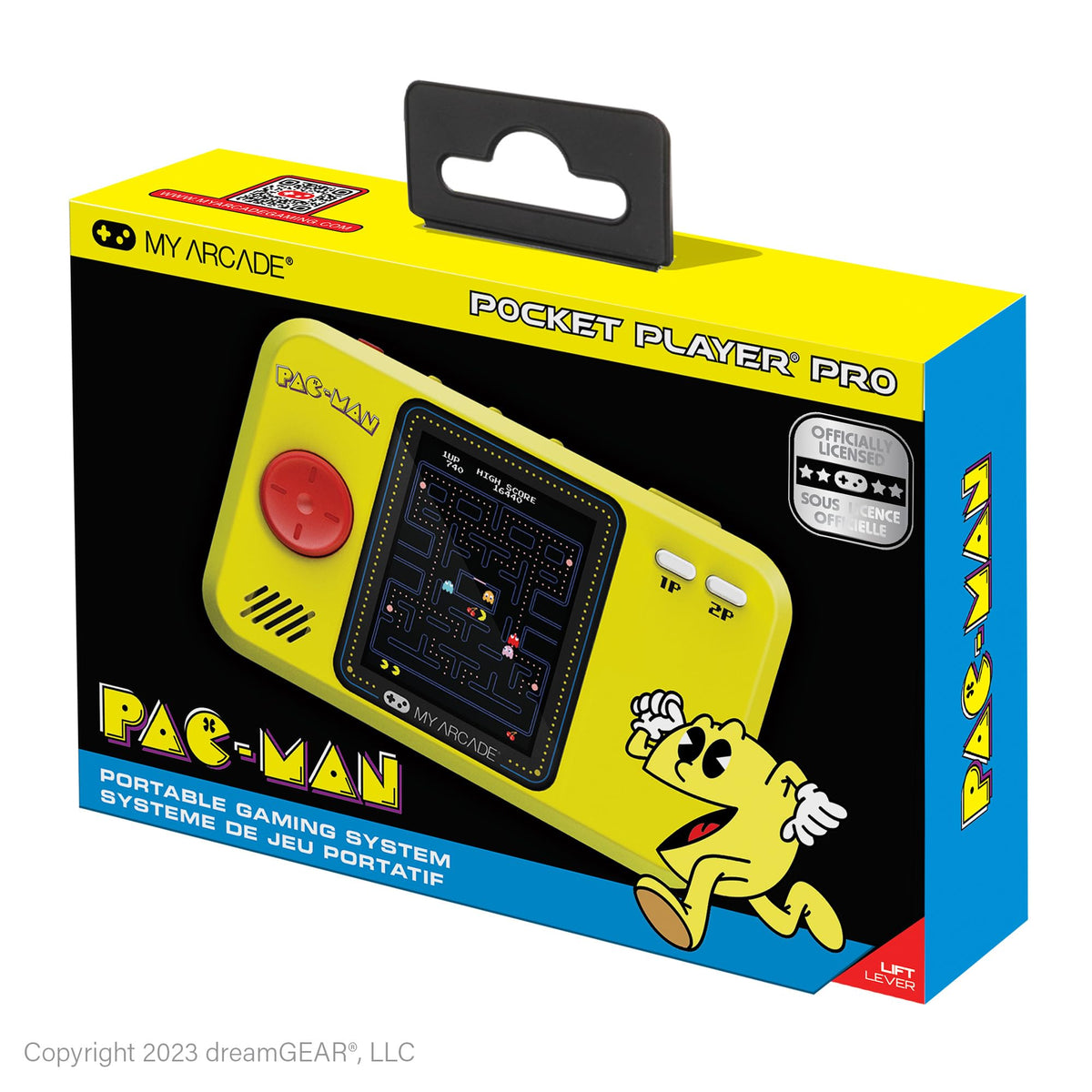 My Arcade Pac-Man Pocket Pro iconic characters and classic mazes spark nostalgia.