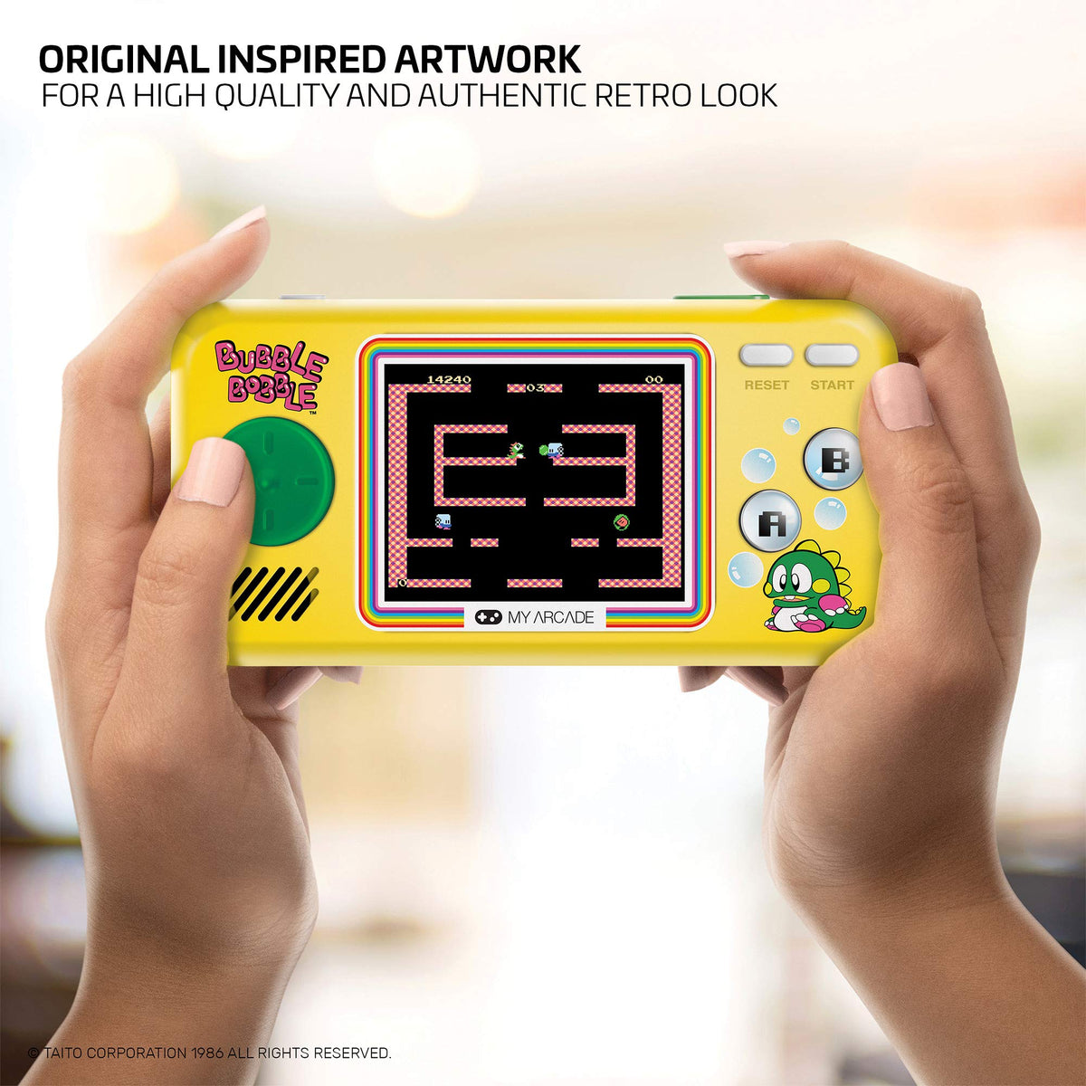 My Arcade Pocket Player full-color display with vibrant visuals