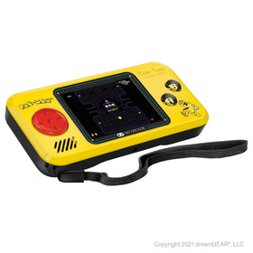 My Arcade Pocket Player front view shows Pac-Man artwork for authentic nostalgia.