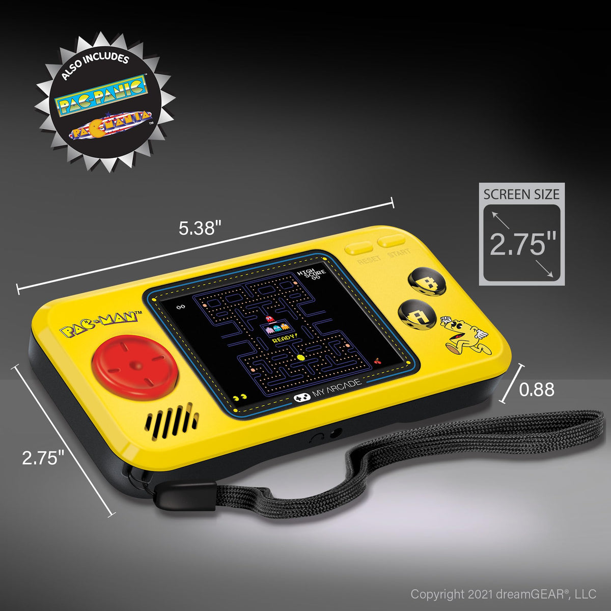 My Arcade Pocket Player supports micro USB or four AAA batteries for flexible power.
