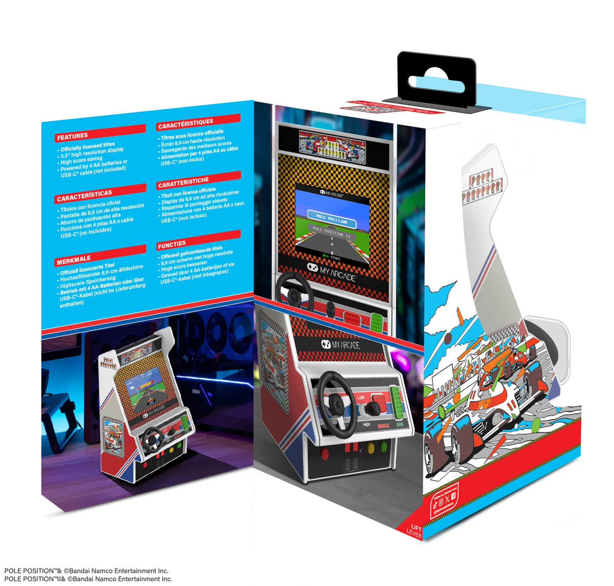 Pole Position packaging presents gift-ready design for kids and adults.