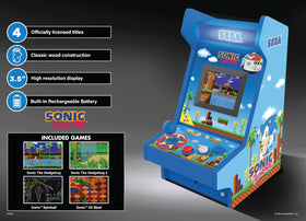 High-resolution 3.5-inch display delivers vibrant classic Sega titles.