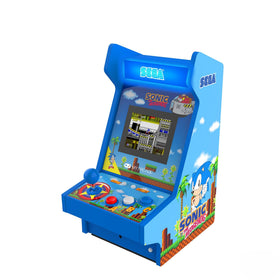 My Arcade Sonic Mighty Player front view, compact retro console for on-the-go Sega nostalgia.