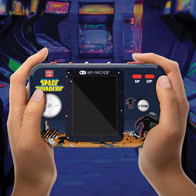 My Arcade Space Invaders Pocket Player Pro built-in speaker with adjustable volume.