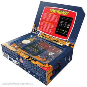 My Arcade Space Invaders Pocket Player Pro 3.5mm headphone jack for private play.