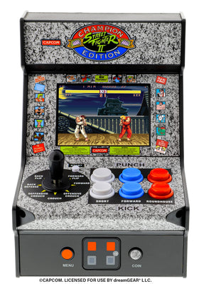 My Arcade Street Fighter II CE mini arcade front view for authentic feel