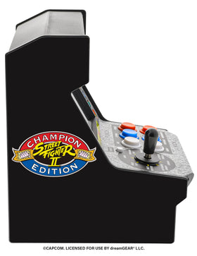 My Arcade Street Fighter II CE headphone jack for private sessions