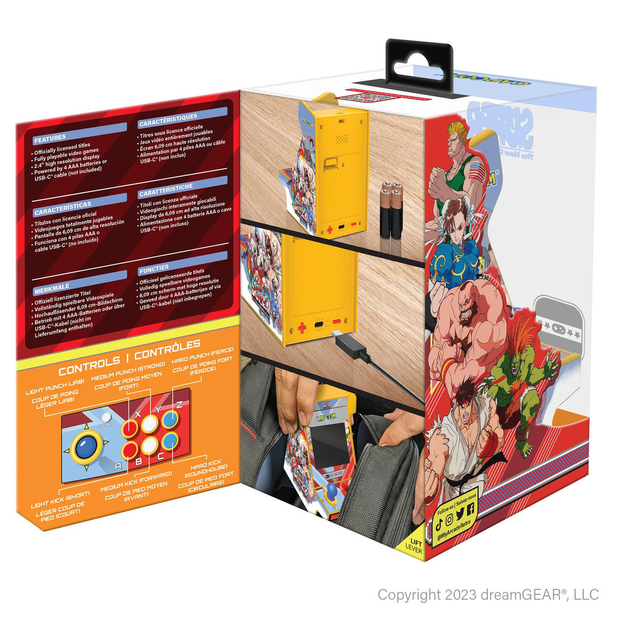 My Arcade Street Fighter II Nano Player Pro two titles included: New Challengers and Champion Edition