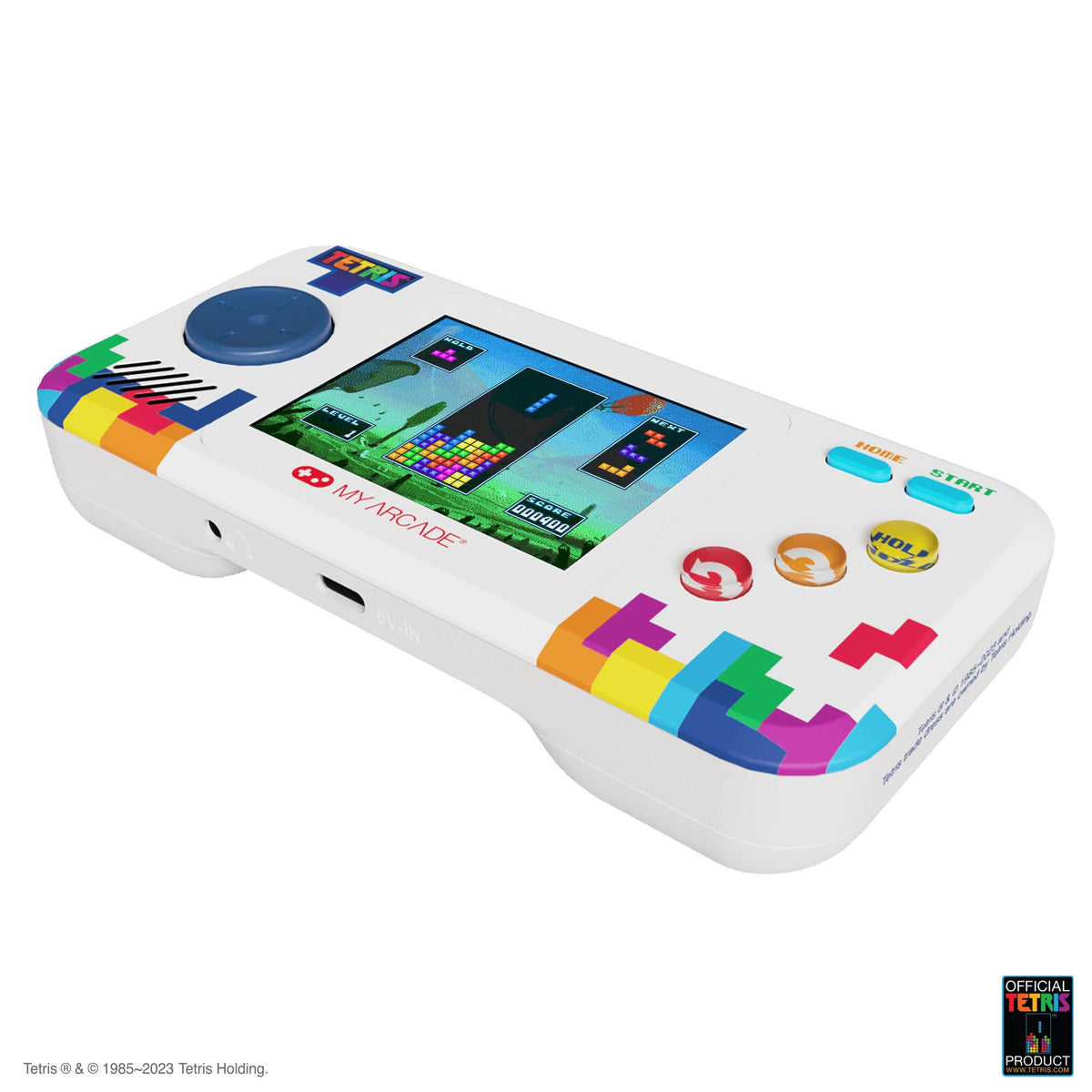 My Arcade Tetris Pocket Player Pro offers comfortable handheld play on the go.