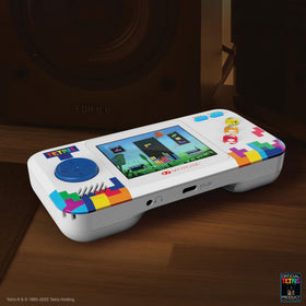 My Arcade Tetris Pocket Player Pro supports USB-C power for flexible charging.