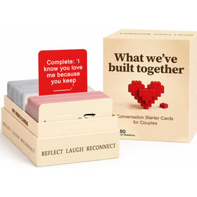 MY HERO CARDS prompts deepen connection for couples during cozy evenings.
